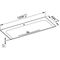 Keuco Keramik-Waschtisch X-LINE 1208x17x494mm m 1L-Boh we
