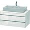 Duravit Konsolenunterschrank DURASTYLE 512x1000x548mm basalt matt/weiß matt