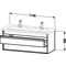 Duravit Waschtischunterbau KETHO 455x1150x480mm taupe