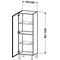 Duravit Halbhochschrank ind L-CUBE 250/500x200/363x901/1320mm Ans re taupe