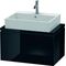 Duravit Konsolenunterschrank L-CUBE 400x720x477mm schwarz hochglanz