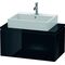 Duravit Konsolenunterschrank L-CUBE 400x820x477mm schwarz hochglanz