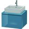 Duravit Konsolenunterschrank L-CUBE 400x620x547mm stone blue hochglanz