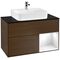 V&B Waschtischunterschrank FINION 1000x603x501mm Regal glos. wh Wln ven