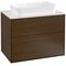 V&B Waschtischunterschrank FINION 800x603x501mm Abdpl Glas wh ma Wln ven