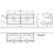V&B Waschtischunterschrank FINION 1600x603x501mm AP Glas bl ma wh ma lacq.