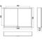 Emco LED-Lichtspiegelschrank PRIME AP 1000x700mm 2-tü m LP aluminium/weiß