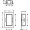 HG Wandnische XtraStoris Minimalistic m offenem Rahmen 300x150x100mm mattweiß