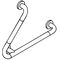 Hewi Winkelgriff SERIE 801 Winkel 45Grad, d= 33mm anthrazitgrau