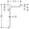 Hewi Dusch-Wannenhandlauf SERIE 801 762x474mm aquablau