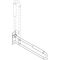 Hewi Stützklappgriff SERIE 801 mit Armpolster, d= 33mm 900mm reinweiß