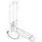 Hewi Stützklappgr. E-Ausführ. SERIE 801 drehbar Spültaste Armpolster 850mm umbra
