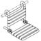 Hewi Einhängesitz SERIE 801 448x393x504mm, klappbar aquablau