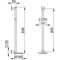 Keuco Brausestange IXMO 855mm Ros ec m Abl vc/ant