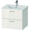 Duravit Badmöbel-Set XBASE 630mm, mit Spiegel GOOD weiß hochglanz
