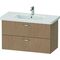 Duravit Waschtischunterbau XBASE 2 Schubk 560x930x448mm europäische eiche