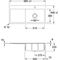 V&B Einbauspüle SUBWAY STYLE 60 FLAT 980x490mm Be re Handbet. chrit