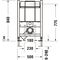 Duravit Wand-WC-Element DURASYSTEM 500x840mm, Basic, Trockenbau