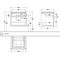 V&B Waschtischunterschrank LEGATO 600x550x500mm m Beleuchtung Glossy White