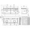 V&B Waschtischunterschrank LEGATO 1400x550x500mm m Be Glossy White
