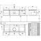 V&B Waschtischunterschrank LEGATO 1400x380x500mm Glossy White