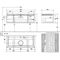 V&B Waschtischunterschrank LEGATO 1200x380x500mm Glossy White