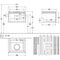V&B Waschtischunterschrank LEGATO 600x380x500mm Glossy White
