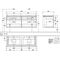 V&B Waschtischunterschrank LEGATO 1400x550x500mm m Be Glossy White