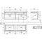 V&B Waschtischunterschrank LEGATO 1600x550x500mm m Be Glossy White