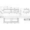 V&B Waschtischunterschrank LEGATO 1600x380x500mm Glossy White