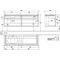 V&B Waschtischunterschrank LEGATO 1600x550x500mm Glossy White