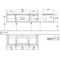 V&B Waschtischunterschrank LEGATO 1400x380x500mm Glossy White