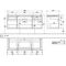 V&B Waschtischunterschrank LEGATO 1400x550x500mm m Be Glossy White