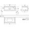 V&B Waschtischunterschrank LEGATO 1000x380x500mm m Be Glossy White