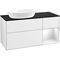 V&B Waschtischunterschrank FINION 1200x603x501mm Regal glos. wh glos. wh