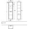 V&B Hochschrank COLLARO 404x1538x349mm Türanschl li Glossy White