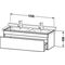 Duravit Waschtischunterbau DURASTYLE 470x1200x406mm eiche terra / weiß matt