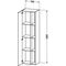 Duravit Hochschrank DURASTYLE 360x500x1800mm Ans li Ei na / weiß matt