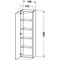 Duravit Hochschrank DURASTYLE 240x400x1400mm Ans re Ei Ter / weiß matt