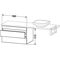 Duravit Konsolenunterschrank DURASTYLE 512x800x548mm eiche schwarz / weiß matt