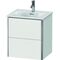 Duravit Waschtischunterbau XSQUARE 560x510x418mm, 2 Schubkästen weiß matt