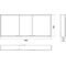 Emco LED-Lichtspiegelschrank PRIME AP 160x70 3-t m LP aluminium/weiß