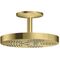 Kopfbrause 280 1jet AXOR ONE mit Deckenanschluss brushed brass