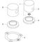 2-Loch Wannenrandarmatur AXOR UNO2 polished red gold DN 15, mit Thermostat