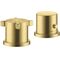 2-Loch Wannenrandarmatur AXOR CITTERIO E DN 15, mit Thermostat brushed brass
