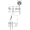 3-Loch-Wannenarmatur AXOR CITTERIO DN 15 UP m Ros. m Hebelgr. bru go optic