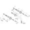 3-Loch Waschtischarmatur AXOR CITTERIO DN 15 UP m Al 222mm Hebelgr u Ros. bru b