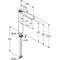 Kludi Waschschüssel-Einhandmischer AMBA 3,8 l/min, Auslaufhöhe 273mm chrom