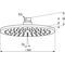Kludi Tellerkopfbrause A-QA flach, 200mm, 9 l/min chrom
