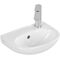 V&B Handwaschbecken O.NOVO 360x275mm HL rechts mit ÜL weiß